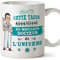 MUGFFINS (Taza en francés) Tazas de café y Desayuno de Doctor Original para obreros Profesionales. Esta Copa Pertenece al Mejor Doctor del Universo. Cerámica 350 ml