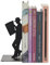 balvi - The Reader Schwarze Buchstützte aus Metall. Originelles Design