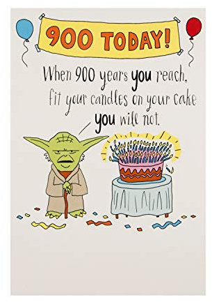 Geburtstagskarte von Hallmark Studio – lustiges Star Wars Design