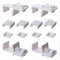 ourdeco® Zubehör Ersatzteil Klemmträger für alle Plissee Pastellfarben, 4 verstellbare Klemmträger, weiß, Montage ohne Bohren