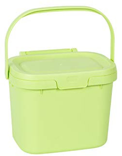 Addis 518536 Everyday Kitchen Food Waste Compost Caddy Bin, 4.5 Litre, Mint Green