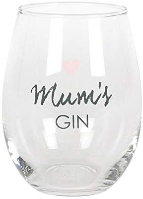 Mysticalls Gin Glas mit dem Aufdruck Mum´s Gin - Trinken, Gin, Mutter 500ml Fassungsvolumen Weinglas ohne Stiel