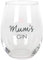 Mysticalls Gin Glas mit dem Aufdruck Mum´s Gin - Trinken, Gin, Mutter 500ml Fassungsvolumen Weinglas ohne Stiel