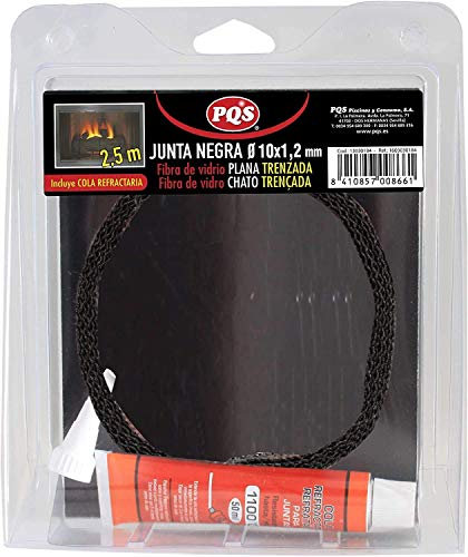 PQS Joint de fibre de verre tressé plat 2,5 m - 10 x 1,2 mm