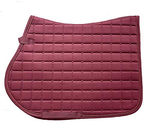 Hmpet Schabracke Pferd,Shock Absorbing Anti-Slip Schabracke Pferd Geeignet Pferde Geschirrzubehör,Rot