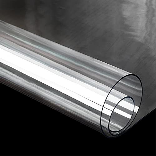 AMXFS Tovaglia Trasparente in Pellicola Trasparente,Lavabile, Lucida, Protezione da Tavolo,Copritavoli Trasparenti in PVC,Adatto per Sala da Pranzo,Soggiorno e Giardino(Color:1mm,Size:30x30cm)