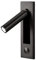 Lampes de Lecture, TêTe de Lit Applique Murale Liseuse Encastré Interrupteur Poussoir Lampes Murales pour, Chambre Noir