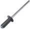 AERZETIX - C57140 - Set mit 50 Blindnieten Ø4x10 mm Farbe anthrazitgrau RAL 7016 - aus stahl/aluminium - pop-niet mit dornbruch