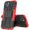 IMIRST Phone Case for iPhone 13 Heavy Duty Protection Military Snap-on Case With Kickstand Shock Absorbing Detachable 2 in 1 Case Cover For Apple iPhone 13. Hyun Red