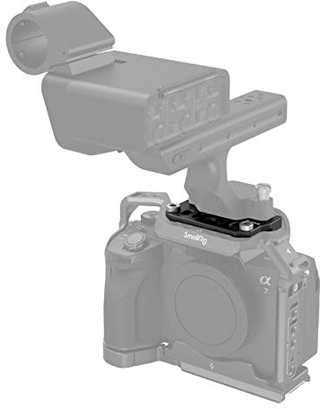 SMALLRIG Montageplatte Adapter Plate zur Befestigung FX3 / FX30 XLR-Griffs am Kamerakäfig 2999 für Sony A7 SIII, Kamerakäfig 3667B / 3639/3594 für Sony A7 IV - 4019