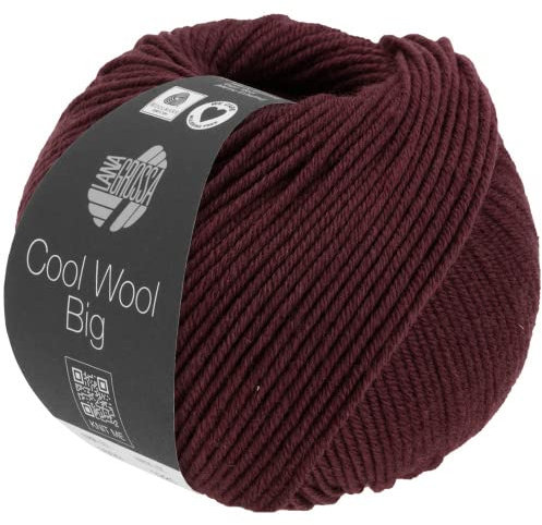 LANA GROSSA Cool Wool Big Melange | Extrafeine Merinowolle waschmaschinenfest und filzfrei | Handstrickgarn aus 100% Schurwolle (Merino) | 50g Wolle zum Stricken & Häkeln | 120m Garn FB 1606