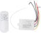 Drahtloser Fernbedienungsschalter, Digitaler Drahtloser Wandfernschalter 3 Wege EIN/AUS 220V Digitaler Drahtloser Wandlichtempfänger Sender Fernbedienungsschalter