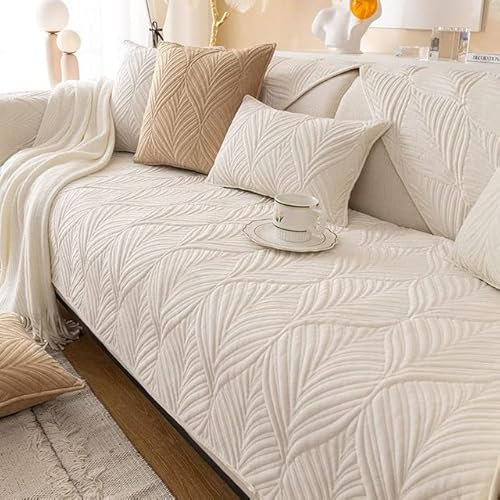 uyeoco Samt Sofabezug 1 2 3 4 Sitzer Couchbezug L Form Ecksofa Sofa/Couch überwurfdecke, Samt Couch Überwürfe Sofahusse Sofaüberwürfe rutschfest Sofa Abdeckung (Color : U, Size : 70x180cm)