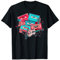 Valentinstag Retro Kassetten Tapes Musik Cowboy Cowgirl T-Shirt