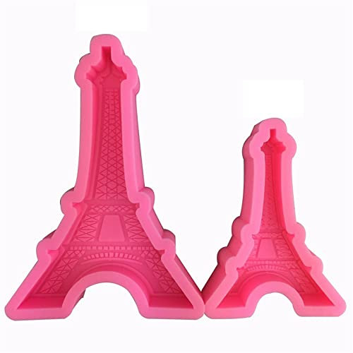 Fondant Formen 2 Stück Größe Eiffelturm Modellierung Silikon Form Handgemachte Zuckerkuchen Form Zucker Drehwerkzeug Dekorationswerkzeug