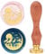 CRASPIRE Mountain Wax Seal Stamp 25mm Tree Sun Bird Sealing Wax Stamps Retro Rosewood Handle Removable Brass Head for Wedding Invitations Envelopes Halloween Christmas Thanksgiving Gift Packing