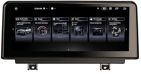 Erisin 8-Kern 4GB+64GB Android 12 Autoradio Bluetooth GPS Navi für BMW 3er F30 F31 F34 4er F32 F33 F36 F80 F82 NBT System, 10.25 Zoll IPS Bildschirm CarPlay Android Auto WiFi DAB+ iDrive DSP