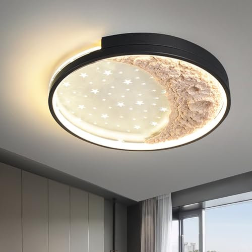 RRBEST LED Kinder Deckenlampe,Planet Mond Deckenleuchten Mit Fernbedienung,Dimmbar Kinderzimmer Schlafzimmer Lampe für Wohnzimmer Schlafzimmer Beleuchtung