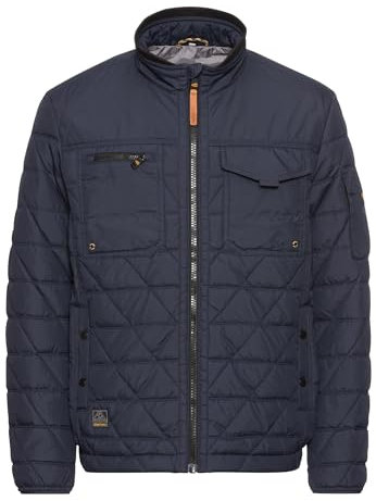camel active Herren Steppjacke mit Stehkragen Dunkelblau, menswear-48