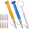 Tiny Eyeglass Screwdriver Repair Kit Glasses Screwdriver for Eyeglass Repairing Mutifuntional 13 in 1 Precision Screwdriver Set for Sunglasses, Watch, Laptop, Electronics, Cellphone and Jewelry