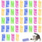 OUZHOU Cat Springs, 40Pcs Colourful Interactive Cat Spring Toys, BPA Free Plastic Coil Spring Kitten Toy, Interactive Pet Toys for Cats to Keep Fit Swatting Biting