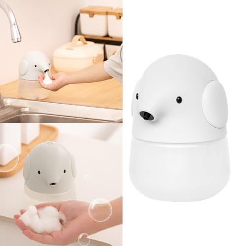 Seifenspender Automatisch 300ml Automatischer Sensor Seifenspender Cartoon Elefant Seifenspender Elektrisch Seifenspender No Touch Sensor Seifenspender für Badezimmer Arbeitsplatte Küche