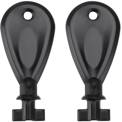 ECSiNG Pack of 2 Paper Towel/Toilet Paper Dispenser Key Replacement, Toilet Roll Holder Key Replacement for Home Public Office 53 x 24 x 15 mm Black