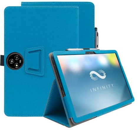 INSOLKIDON Compatibile con TCL NXTPAPER 14 14.3-inch Tablet Custodia protettiva in pelle Cover con Funzione di Supporto, Auto Svegliati/Sonno,Cover Protezione in PU Pelle (Blu)