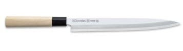3 Claveles CUCHILLO DE ACERO INOXIDABLE CON MANGO DE MADERA DE ARCENIPON YANAGIBA 30 cm 3C