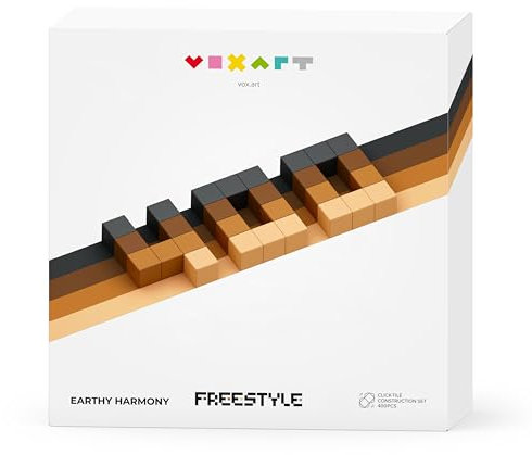 VOXART Pixel Art Style Bauset - 3D-Fliesenbasiertes Heimdekor-Modell, Erstellen und Präsentieren von Retro-Pixel-Figuren, einzigartiges künstlerisches Geschenk für Gamer, Designer und Sammler