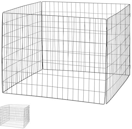 Relaxdays Compostador de Metal, Set de 2, Compostera Ecológica de Jardín, 70x90x90 cm, Compostaje, 560 L, Acero, Negro