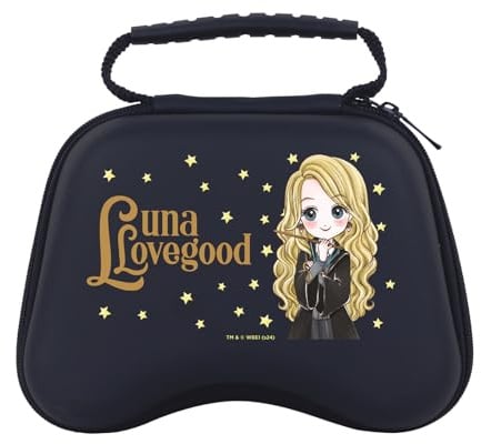 Head Case Designs Offizielle Harry Potter Luna Lovegood Abzeichen Und Figuren Hart Tragetasche Hülle kompatibel mit PS5 DualSense & Xbox Controller
