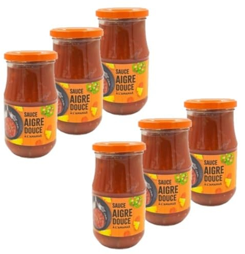Lot 6x Sauce aigre douce - Bocal 350g