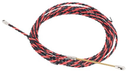 Flexible Electrician Friver Filer Filler Cable Tler -Terzzeug for Smooth Cable Installation for Telecommunications/Electrical/Wall/Guys Plastic Steel Material (10M)