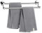 Porte-serviettes mural en acier inoxydable de 80 cm, double barre porte-serviettes finition chromée brossée, support de serviette de bain, solution de rangement élégante à suspendre pour salle de bain