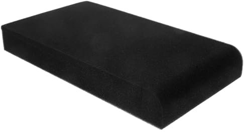 Kisangel 2 Pcs Sponge Acoustic Isolation Monitor Cushion Pads Speaker Shock Absorption Pads Soundproofing for Studio Speakers and Home Audio