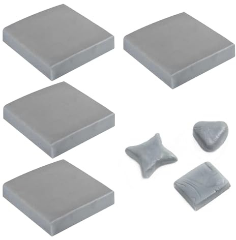 Putty Rubber for Artists - 4 Pack Professional Kneaded Erasers, Soft Malleable Design, Kneadable Eraser for Charcoal, Sketching & Graphite Shading for Artists Drawing Sketches School Office