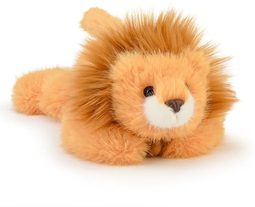 Orablooiva Löwe Kuscheltier Löwe Süßes Plüschtier Löwe Stofftier Löwe Plüschtiere Lion Plush Geschenk Grau Weiches Plüschtier für Jungen Mädchen