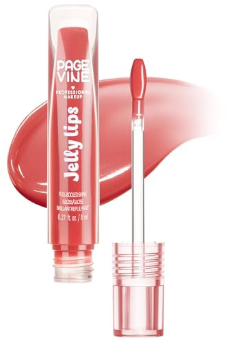 BUTBU Lipgloss, Infused Jelly Gloss, Pflegender Gloss für optisch vollere Lippen, mit Ölen, Glänzend, Vegan, und Mikroplastikpartikel, Hochglanz für glänzende Lippen, Glänzend -07
