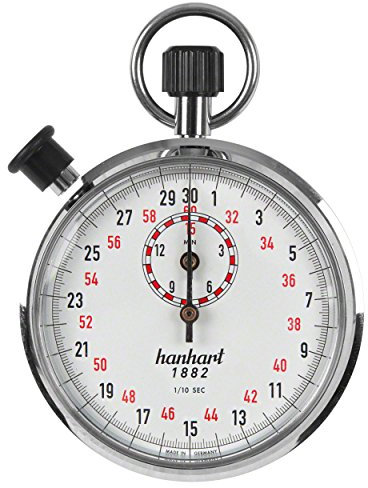 ORIGINAL Hanhart Additionsstopper Stoppuhr Stopuhr Stop Uhr 1/10 Sek. Einteilung