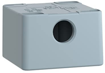 Schneider Electric - Harmony XAP Die-Cast Empty Control Station, XAPM, Zinc Alloy, 80x80x7mm, 1 Cut-Out, Ø22, XAPM1501H29, Blue