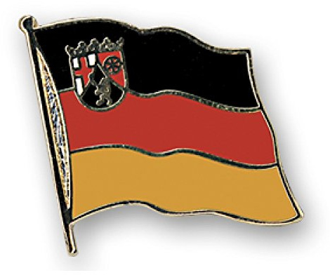 Everflag Flaggen-Pin vergoldet : Rheinland-Pfalz