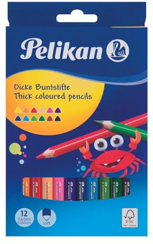 Buntstifte 12er dreieckig dick