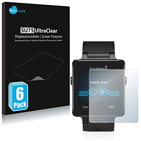 savvies Protection Ecran pour Garmin vivoactive (6 Pièces) - Film Protection Ultra Clair