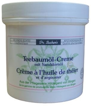 3 Dosen / Tiegel Teebaumöl Creme mit Sanddornöl