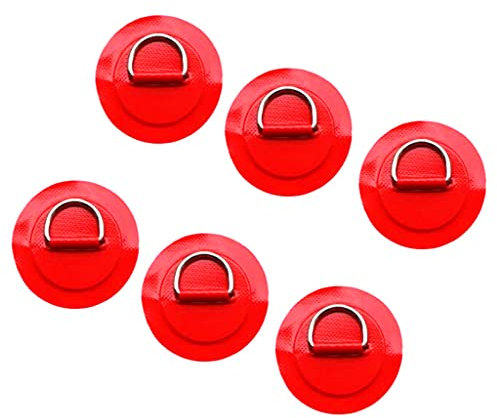 Sharplace D Ring Pad/Patch für PVC Schlauchboot (), Rot