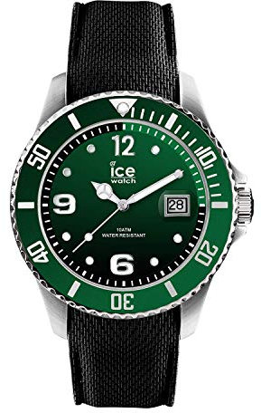 Ice-Watch - ICE steel Green - Grüne Herrenuhr mit Silikonarmband - 015769 (Medium)