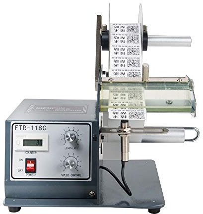 CGOLDENWALL Automatischer Etikettenspender 120-250 mm Optional Ideal für Transparente Etiketten/Selbstklebende Etiketten/Barcode-Etiketten (Fotoelektrischer Sensor, Breite 120mm)