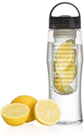 Vinsani® 700 ml Fruit Infuser Water Bottle for Cycling, Gym, Workout, Office Hydration - BPA Free Non-Toxic Tritan Plastic Bottles for Flavoured & Infused Water