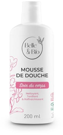 Belle&Bio Duschschaum, Hydrolat, Orangenblüte, zertifiziert von Ecocert, 200 ml